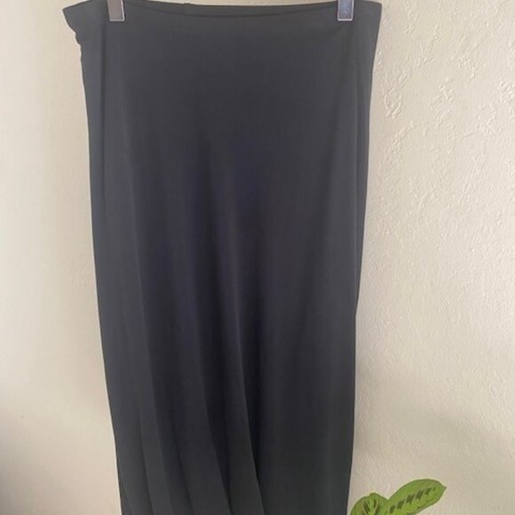 NWT Eileen Fisher XS Silk stretch jersey midi skirt soft hem - Picture 5 of 5
